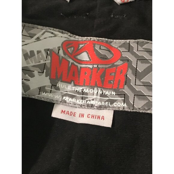 Marker Snow Ski Pants Mens XL Gray Snowboarding Adjustable Waist Zippered Legs - Picture 8 of 16